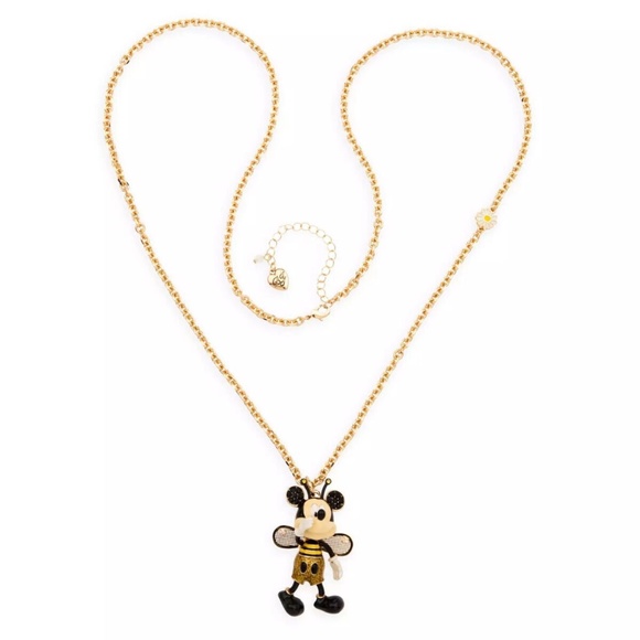 2022 Disney Parks Betsey Johnson Bumble Bee Mickey Mouse Necklace Jewelry - NEW - Picture 2 of 3